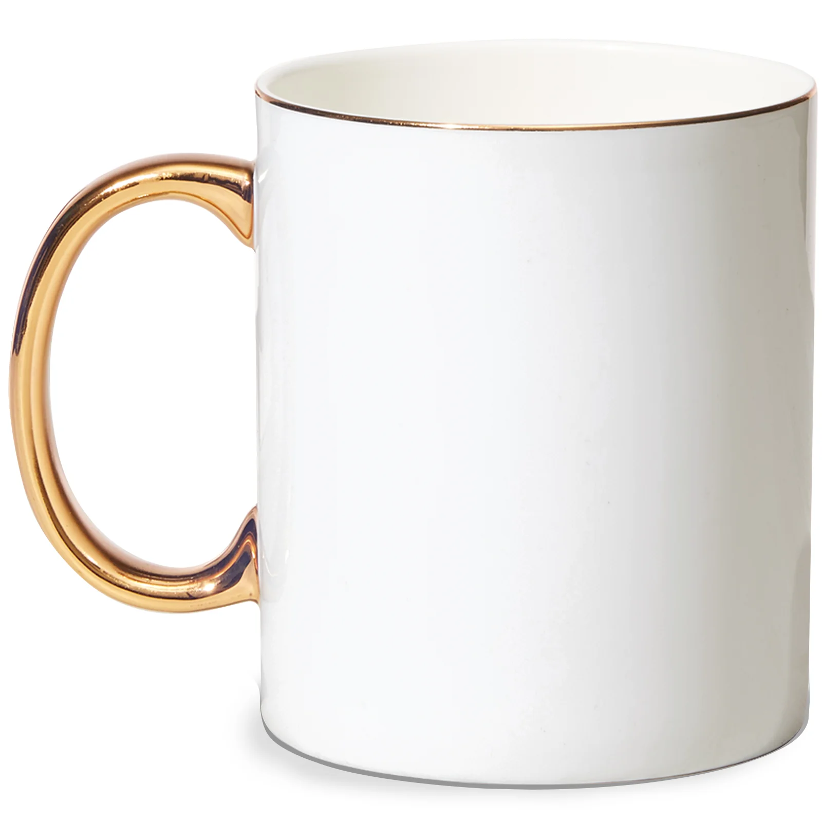 White ceramic mug printed with HAPPY 30TH Emma